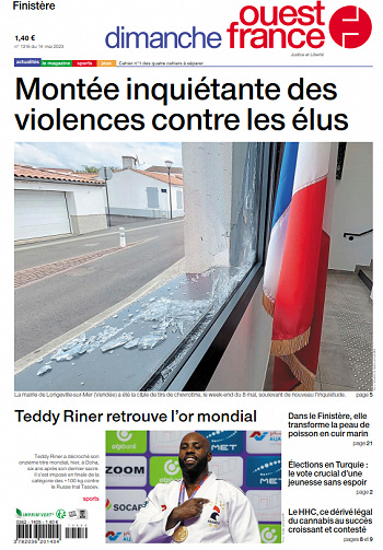 Ouest-France (5 éditions+ 3 suppléments) Du Dimanche 14 Mai 2023