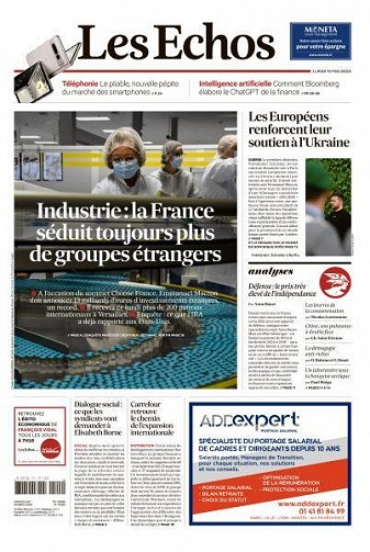 Les Echos du Lundi 15 Mai 2023
