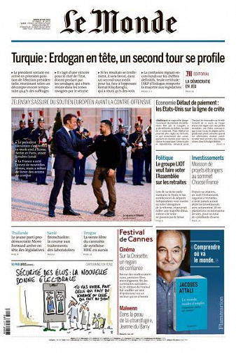 Le Monde du Mardi 16 Mai 2023
