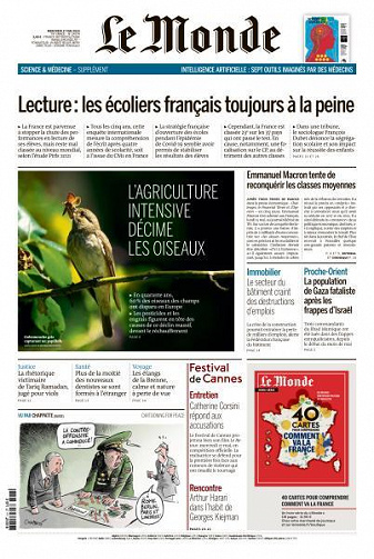Le Monde du Mercredi 17 Mai 2023