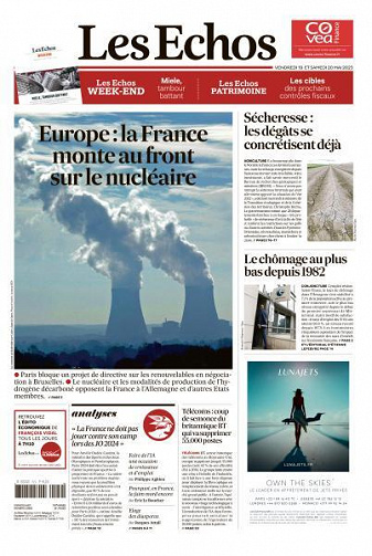 Les Echos du Vendredi 19 et Samedi 20 Mai 2023