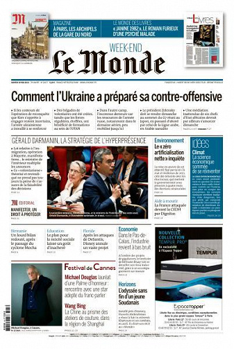 Le Monde du Samedi 20 Mai 2023