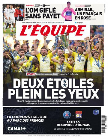 L’equipe du Dimanche 21 Mai 2023