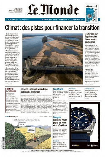 Le Monde du Mardi 23 Mai 2023