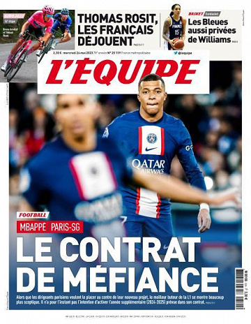 L’equipe du Mercredi 24 Mai 2023