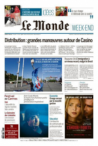 Le Monde du Samedi 27 Mai 2023