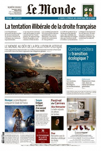 Le Monde du Dimanche 28 et Mardi 30 Mai 2023