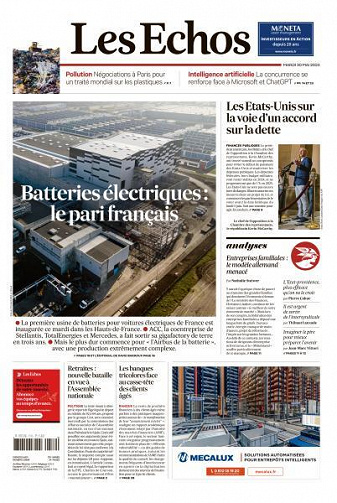 Les Echos du Mardi 30 Mai 2023