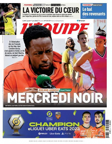 L’equipe du Jeudi 1er Juin 2023