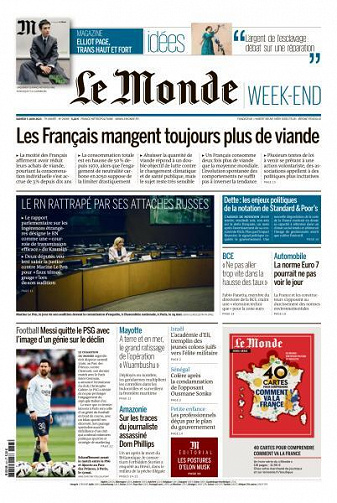 Le Monde du Samedi 3 Juin 2023