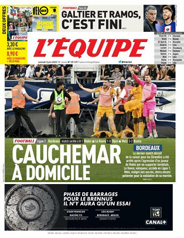 L’equipe du Samedi 3 Juin 2023