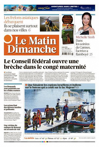 Le Matin Dimanche - 4 Juin 2023