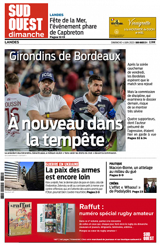 Sud Ouest (5 éditions) du Dimanche 4 Juin 2023