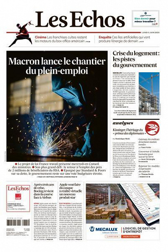 Les Echos du Lundi 5 Juin 2023