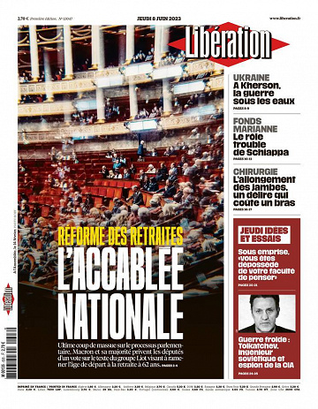 Libération du Jeudi 8 Juin 2023