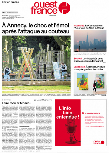 Ouest-France Edition France du Vendredi 9 Juin 2023