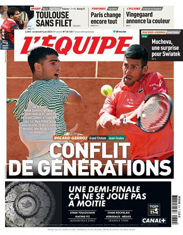 L’equipe du Vendredi 9 Juin 2023