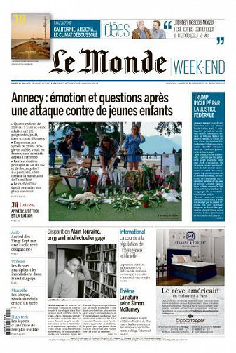 Le Monde du Samedi 10 Juin 2023