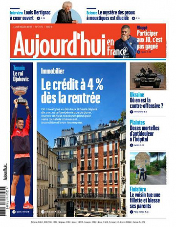 Aujourd’hui en France - 12 Juin 2023