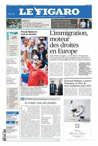 Le Figaro du Lundi 12 Juin 2023