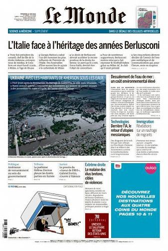 Le Monde du Mercredi 14 Juin 2023