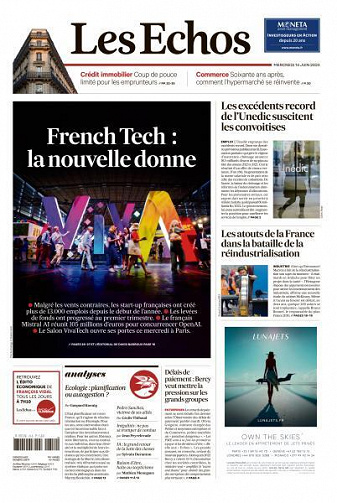 Les Echos du Mercredi 14 Juin 2023