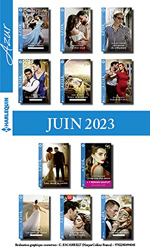 Pack mensuel Azur - 11 romans + 1 titre gratuit (Juin 2023) - Collectif