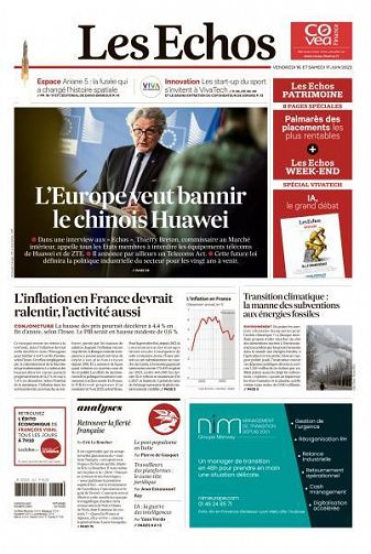 Les Echos du Vendredi 16 et Samedi 17 Juin 2023