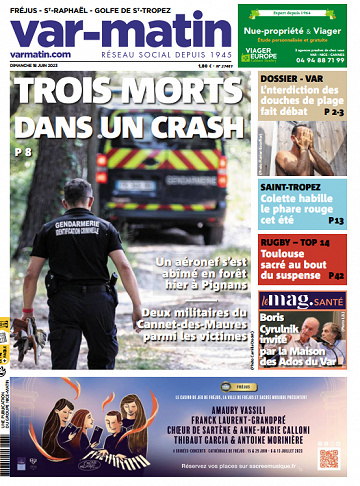 Nice-Matin, Var-Matin, Monaco-Matin du Dimanche 18 Juin 2023