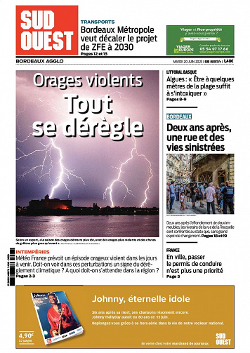 Sud Ouest (10 éditions) du Mardi 20 Juin 2023