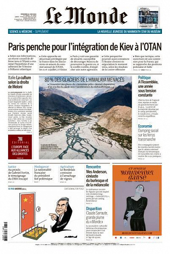 Le Monde du Mercredi 21 Juin 2023