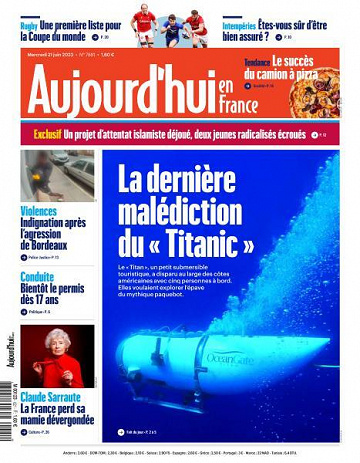 Aujourd’hui en France - 21 Juin 2023