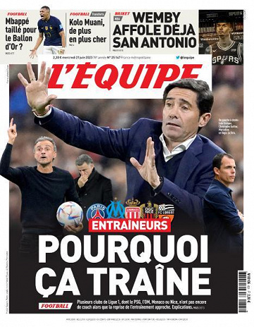 L’equipe du Mercredi 21 Juin 2023