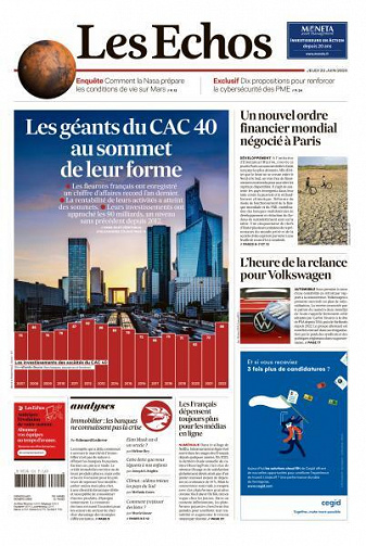 Les Echos du Jeudi 22 Juin 2023
