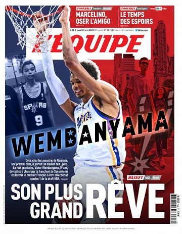 L’equipe du Jeudi 22 Juin 2023