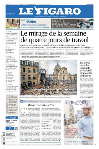 Le Figaro du Vendredi 23 Juin 2023