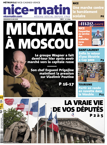 Nice-Matin, Var-Matin, Monaco-Matin du Dimanche 25 Juin 2023