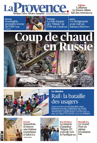 La Provence (4 éditions) du 25 Juin 2023