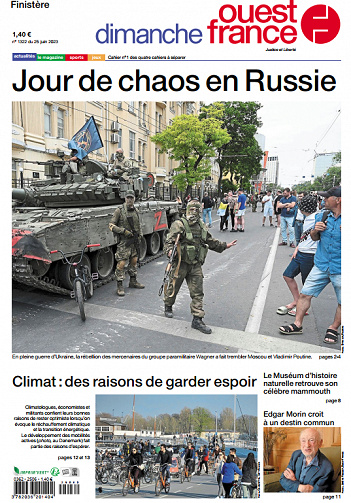 Ouest-France (5 éditions) du 25 Juin 2023