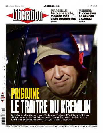 Libération du Lundi 26 Juin 2023