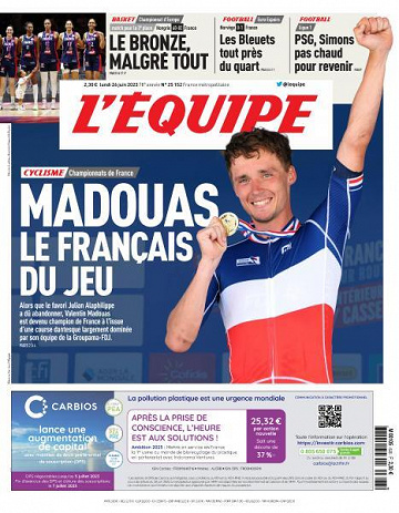 L’equipe du Lundi 26 Juin 2023