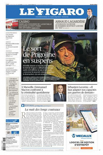 Le Figaro du Mardi 27 Juin 2023