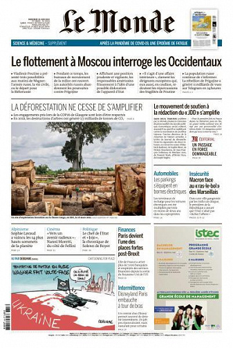 Le Monde du Mercredi 28 Juin 2023