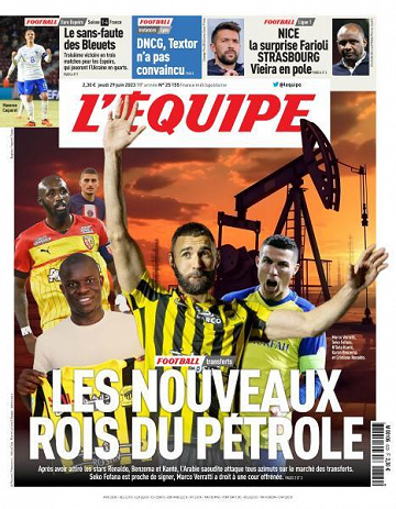 L’equipe du Jeudi 29 Juin 2023