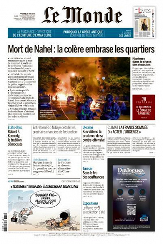 Le Monde du Vendredi 30 Juin 2023