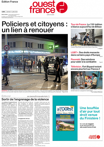 Ouest-France Edition France (+L'Édition du soir) du Samedi 1er Juillet 2023