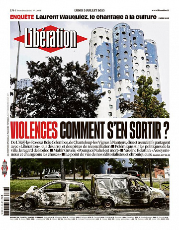 Libération du Lundi 3 Juillet 2023