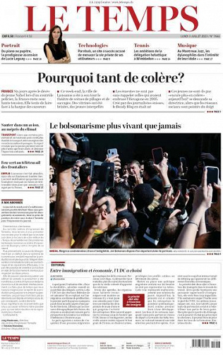 Le Temps - 3 Juillet 2023