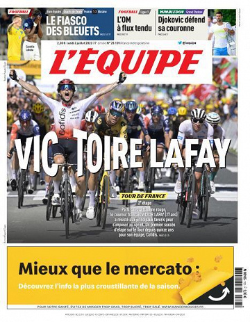 L’equipe du Lundi 3 Juillet 2023