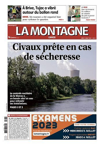 Pack Journaux La montagne du Lundi 03 Juillet 2023